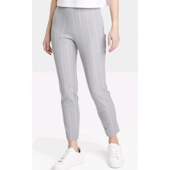 a new day Pants - NWT A New Day Skinny Ankle Gray Stripe Dress Pants Size 17